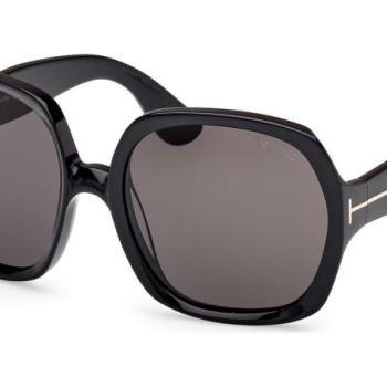 Tom Ford Saffron FT1221 01A ONE SIZE (60) Fekete Férfi Napszemüvegek kép