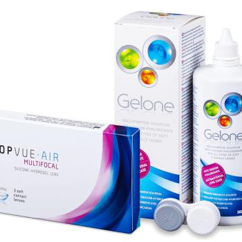 TopVue Air Multifocal (3 db lencse) + 360 ml Gelone ápolószer kép