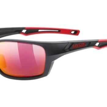 uvex sportstyle 232 P Black Mat / Red S3 Polarized ONE SIZE (62) Fekete Unisex Napszemüvegek kép